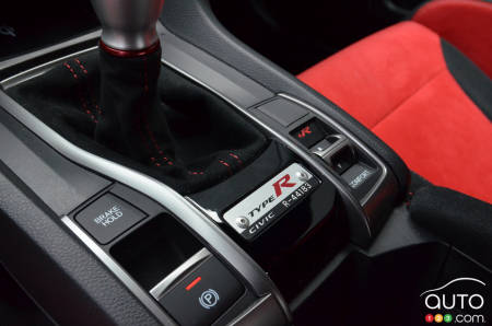 Honda Civic Type R 2021, bas de console
